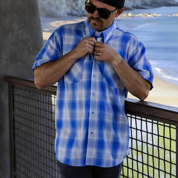 Dixxon Flannel PIERSIDE Short Sleeve Bamboo Shirt - Men's M - Picture 3 of 7